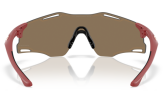 Päikeseprillid OAKLEY Cybr Zero Matte Iron Red Prizm 24k