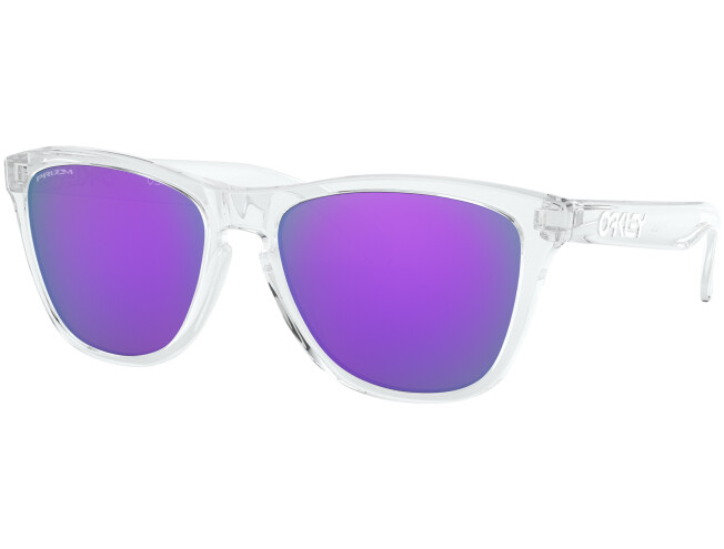 OAKLEY Frogskins Polished Clear Prizm Violet Polished Clear Prizm Violet