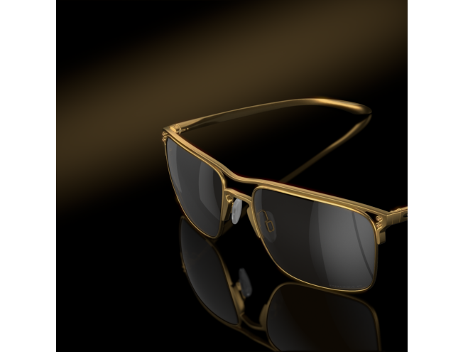 OAKLEY Holbrook TI Satin Gold Prizm Black Polarized