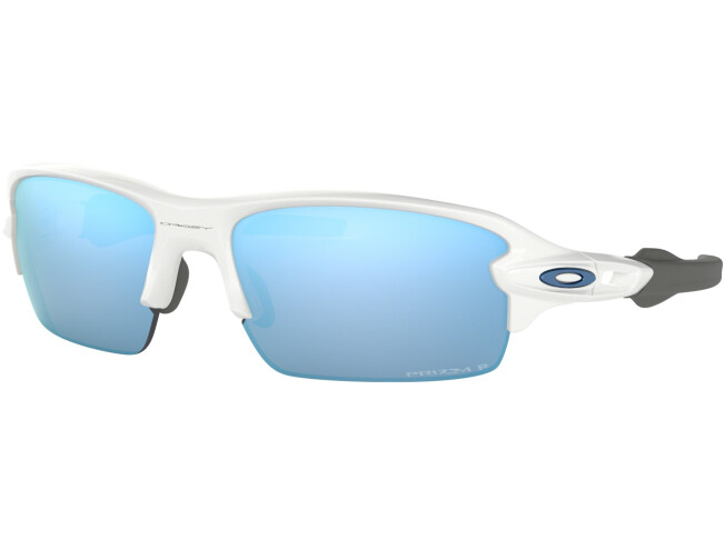 Päikeseprillid OAKLEY Flak XS Polished White Prizm Deep Water Polarized