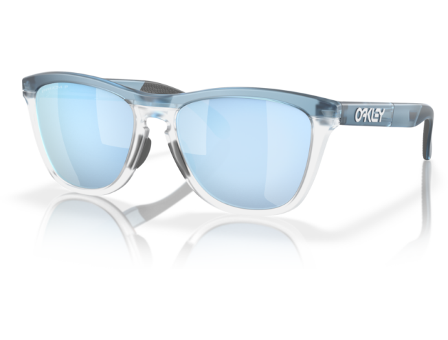 Päikeseprillid OAKLEY Frogskins Range Transparent Stonewash Prizm Deep Water Polarized Transparent Stonewash Prizm Deep Water Polarized