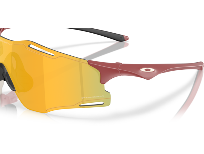 Päikeseprillid OAKLEY Cybr Zero Matte Iron Red Prizm 24k