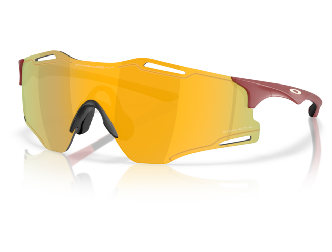 Päikeseprillid OAKLEY Cybr Zero Matte Iron Red Prizm 24k